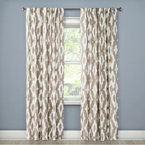 (4) Project 62 Summer Fret curtain panels 52”x108”
